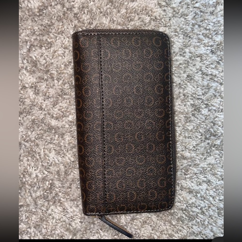Guess Dark Brown Monogram Wallet - image 2